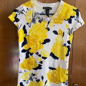 Yellow Floral Top